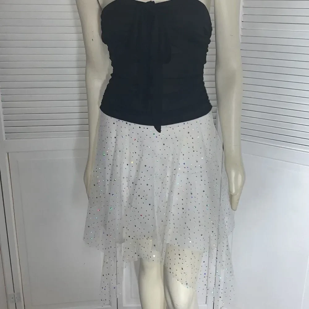 Vintage 90’s‎ Sheer Double Layered Asymmetrical Fairycore Party Dress Size Small